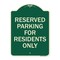 Signmission Parking Space Reserved Parking Reserved for Residents Heavy-Gauge Alum Sign, 24" x 18", G-1824-23354 A-DES-G-1824-23354 - alternate 1